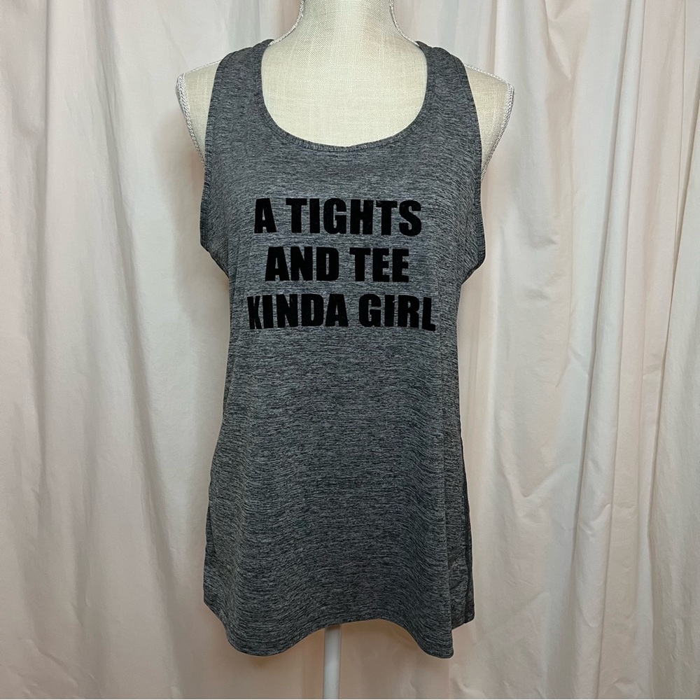C9 by Champion Cloud Knit A Tights And Tee Kinda Girl Athletic Tank Top M NWOT